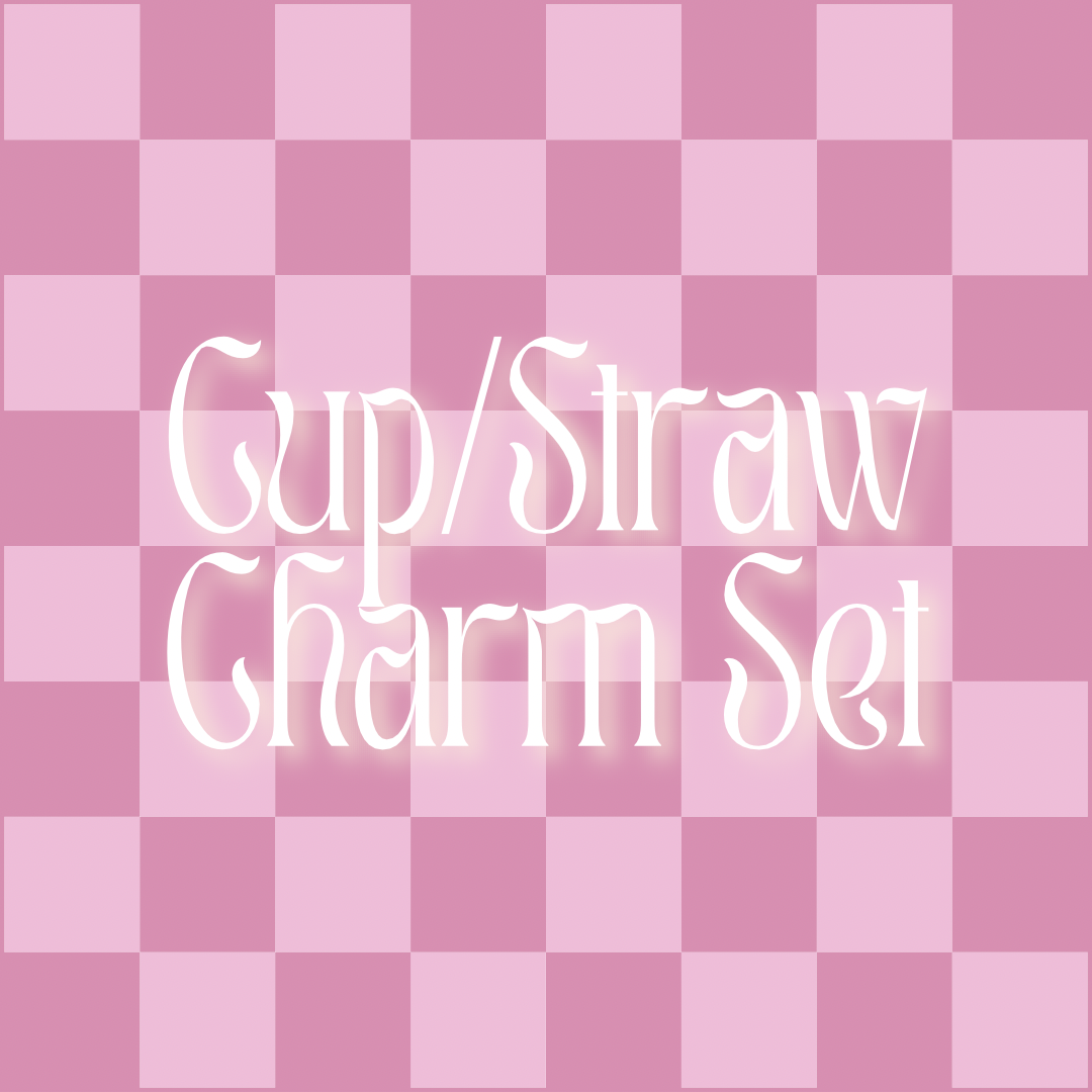 Cup/Straw Charm Set